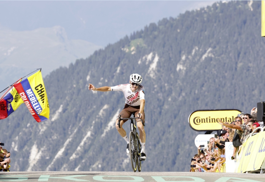 Tour de France: Felix Gall gewinnt K&ouml;nigsetappe