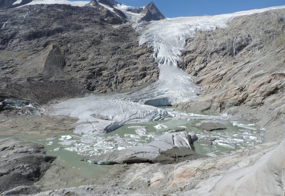 Rekordschmelze am Osttiroler Schlatenkees 