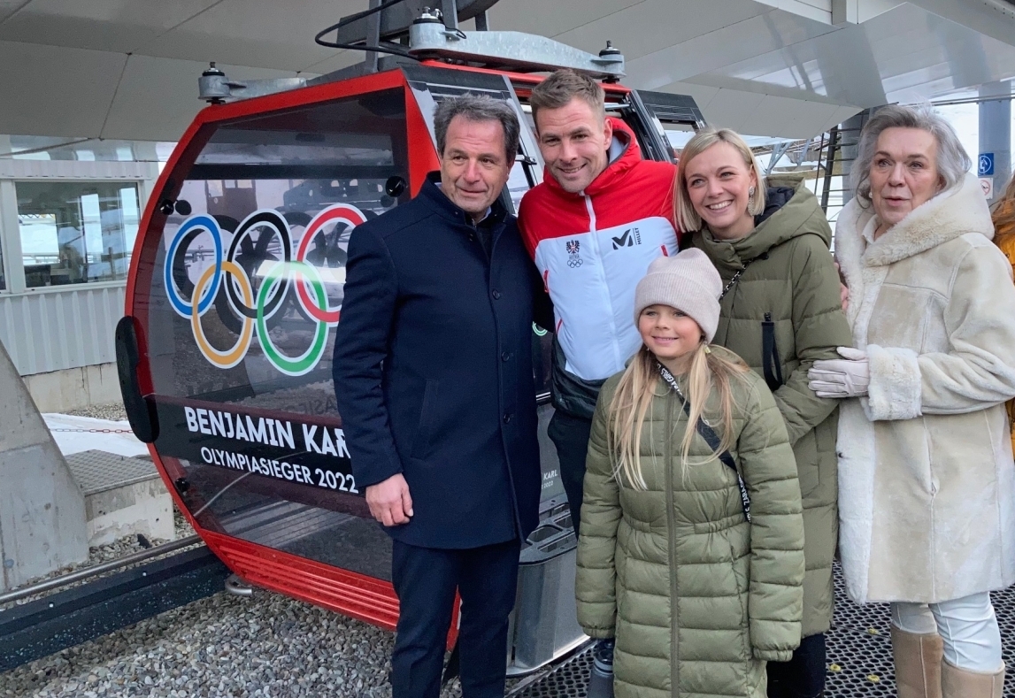 Empfang f&uuml;r Olympiasieger Benjamin Karl in Lienz