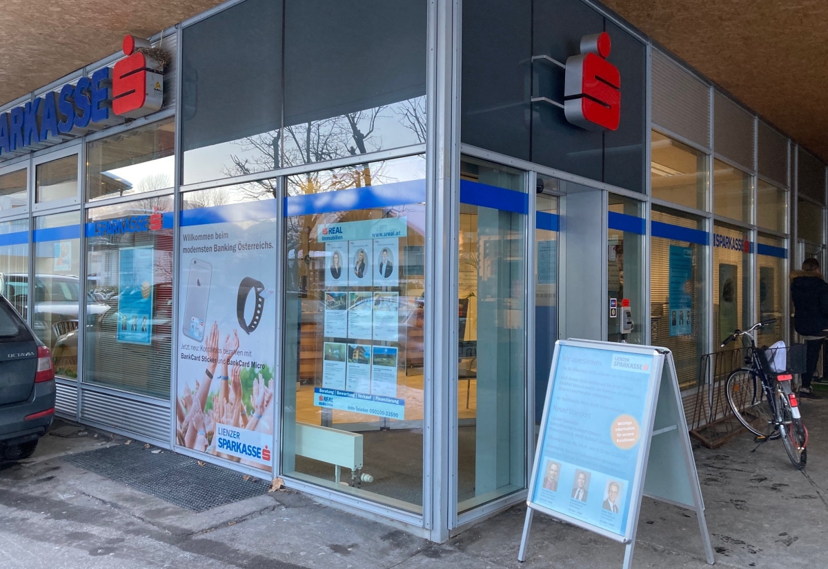 Lienzer Sparkasse schlie&szlig;t Filiale am Brixner Platz