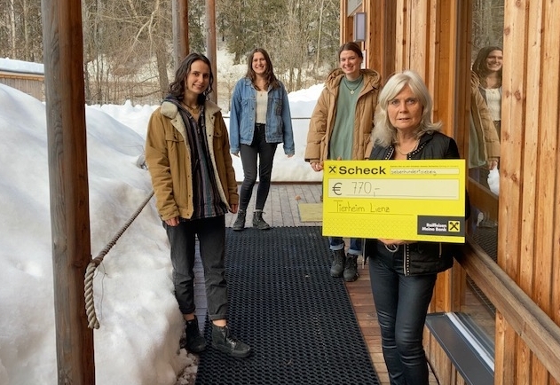 Diplomarbeit &uuml;ber das Tierheim Lienz brachte 770,-- Euro Spenden