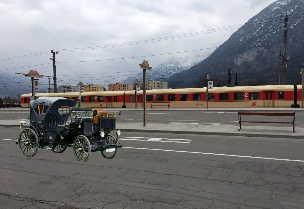 Fasching 2020: Kutschen-Service am Bahnhof