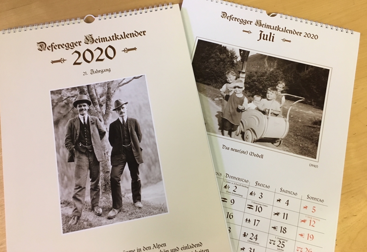 Ins Neue Jahr mit dem Deferegger Heimatkalender