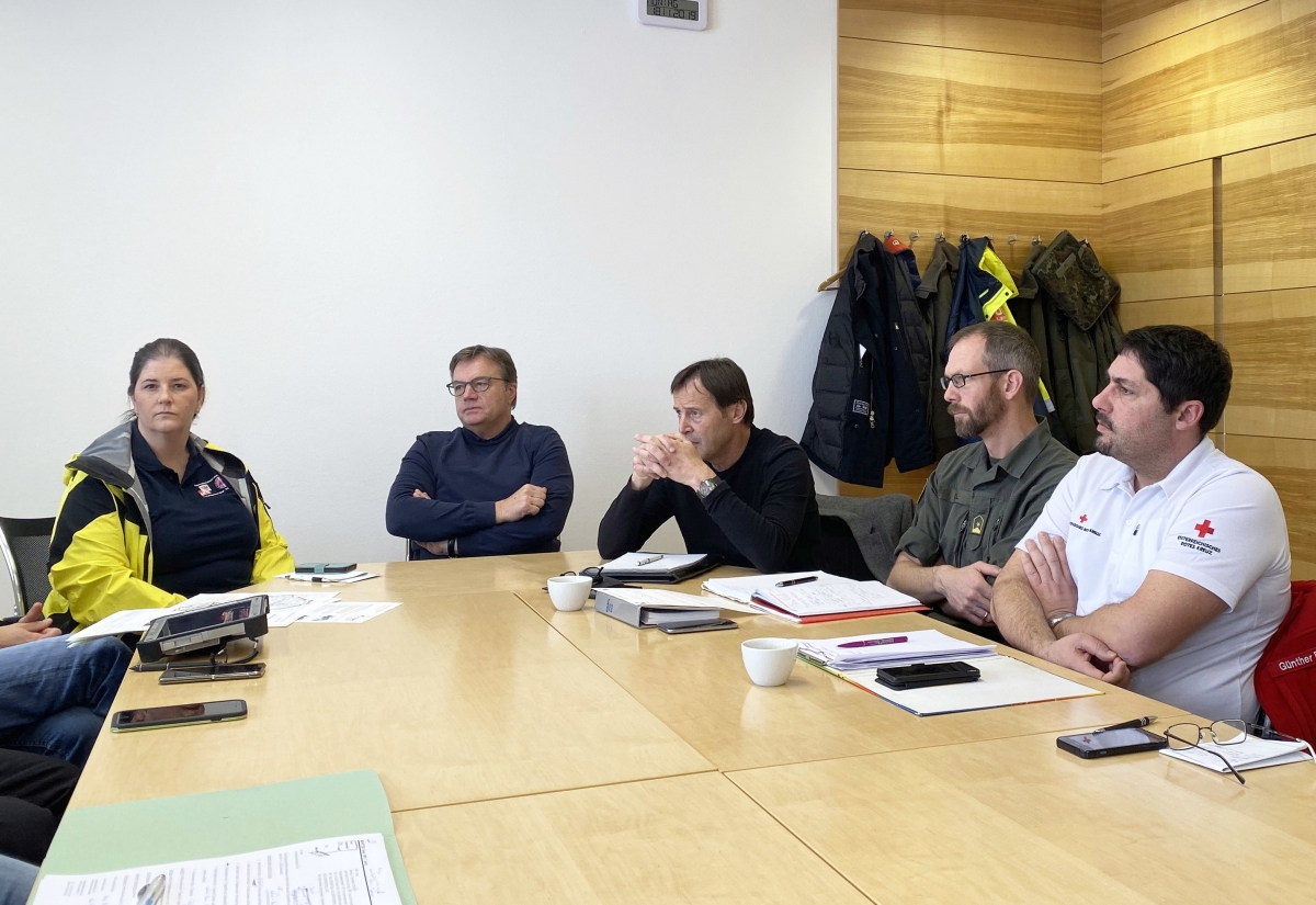 Landeshauptmann Platter bei Lokalaugenschein in Osttirol