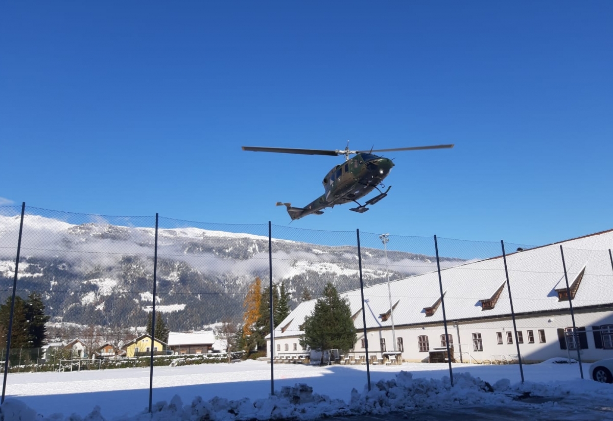 Black Hawk in Osttirol im Schneeeinsatz