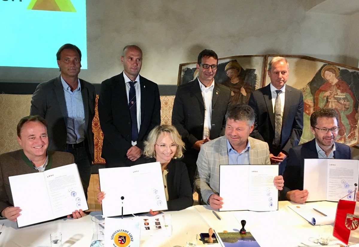 S&uuml;dalpenraum-St&auml;dte verb&uuml;nden sich