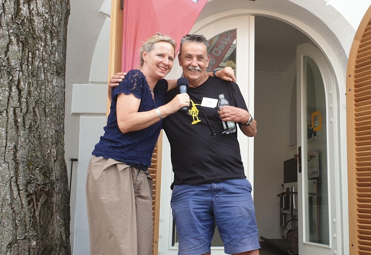 Organisator Hans Mutschlechner im Backstage Radio