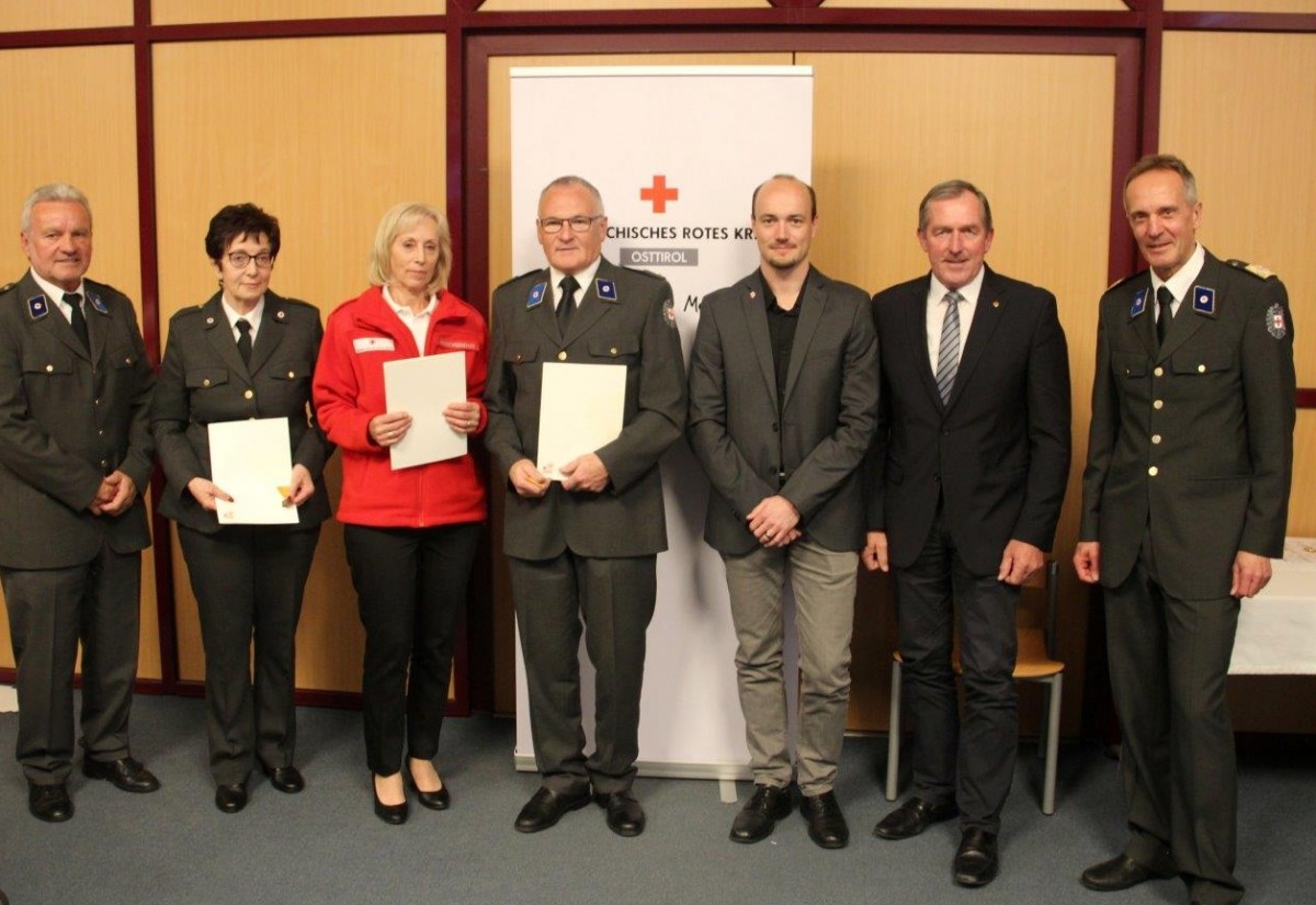 Rotes Kreuz Osttirol ehrte langj&auml;hrige Mitarbeiter