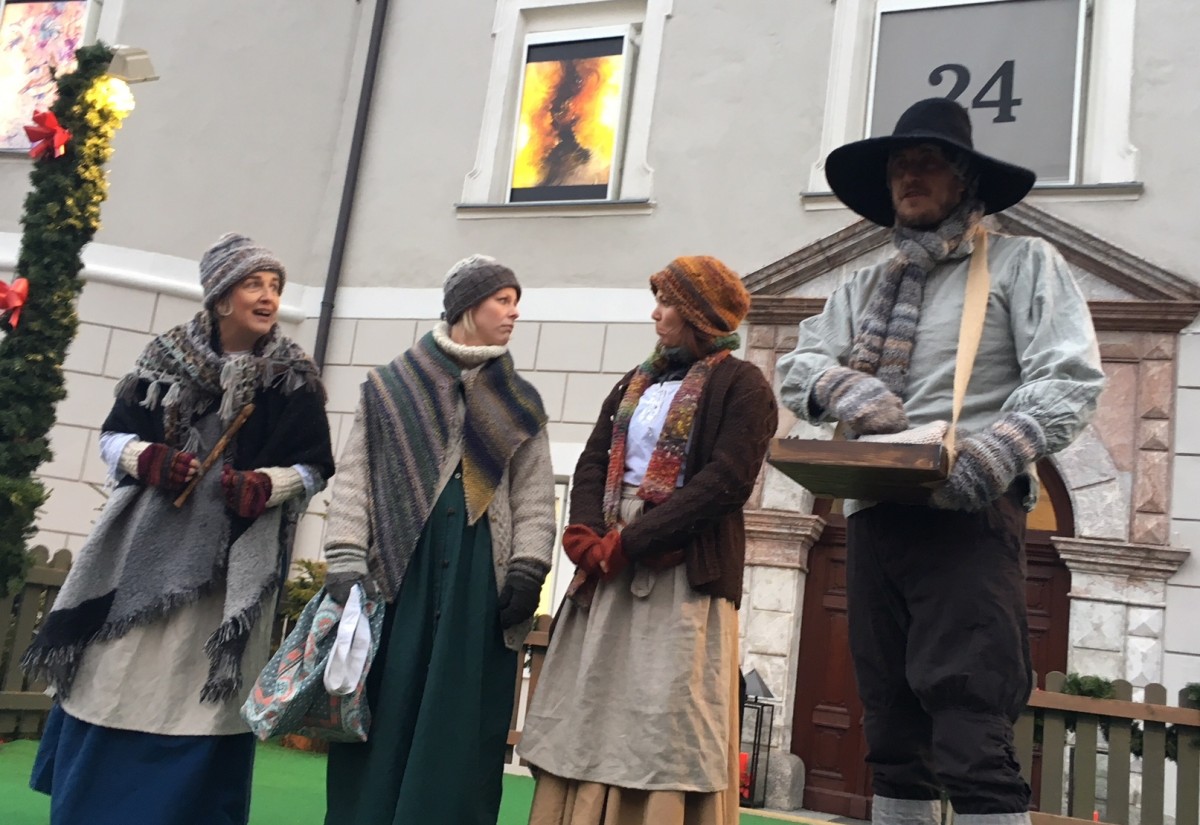 Stille Nacht Inszenierung am Lienzer Adventmarkt