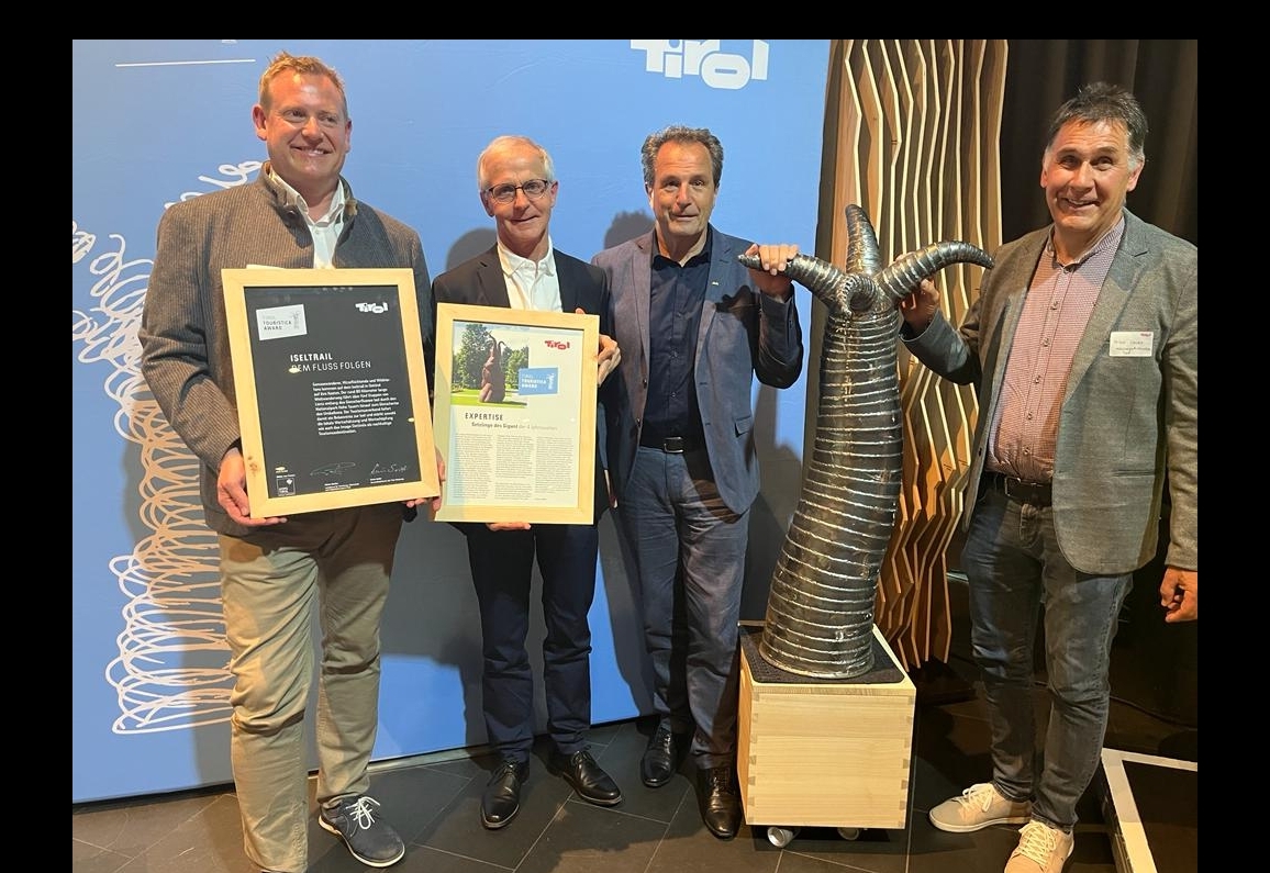 Iseltrail gewinnt Tirol Touristica Award 2023