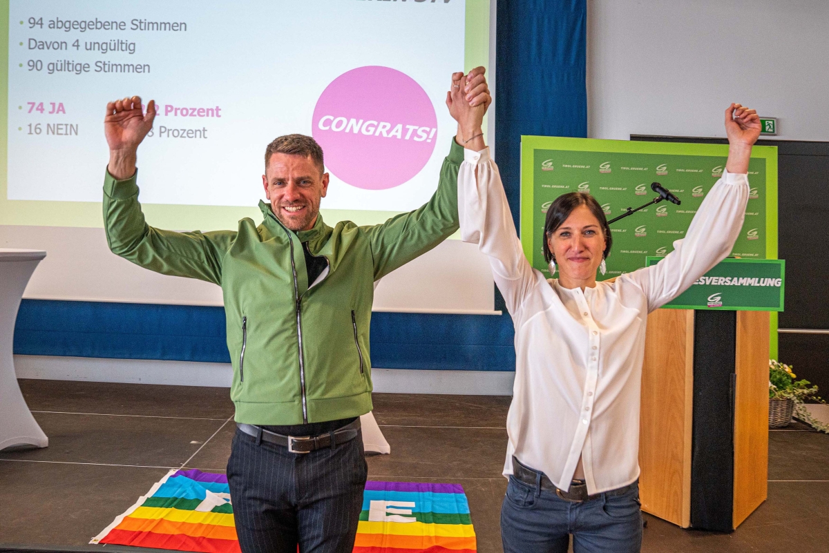 67 Prozent f&uuml;r Gr&uuml;nen Landessprecher Gebi Mair