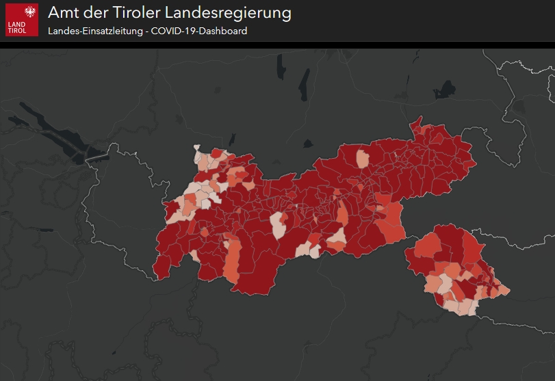 In Osttirol 100 aktive Infektionen mehr als gestern
