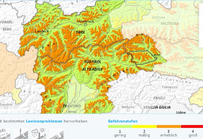 Erhebliche Lawinengefahr am Wochenende
