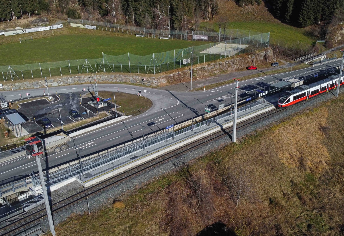 Neue &Ouml;BB-Haltestelle in Abfaltersbach fertiggestellt