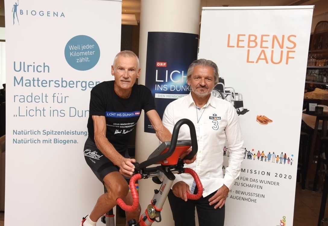 Mattersberger radelt zuhause f&uuml;r den guten Zweck