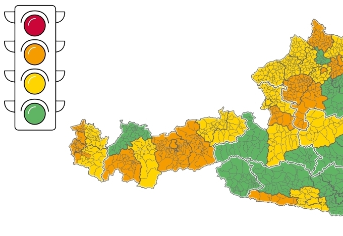 Weiterer Tiroler Bezirk orange auf Corona-Ampel