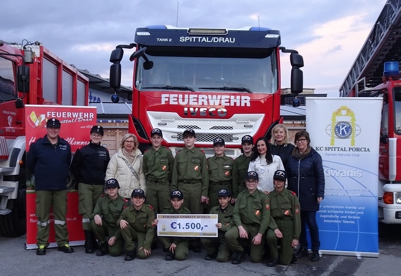 Kiwanis unterst&uuml;tzen Jungfeuerwehr