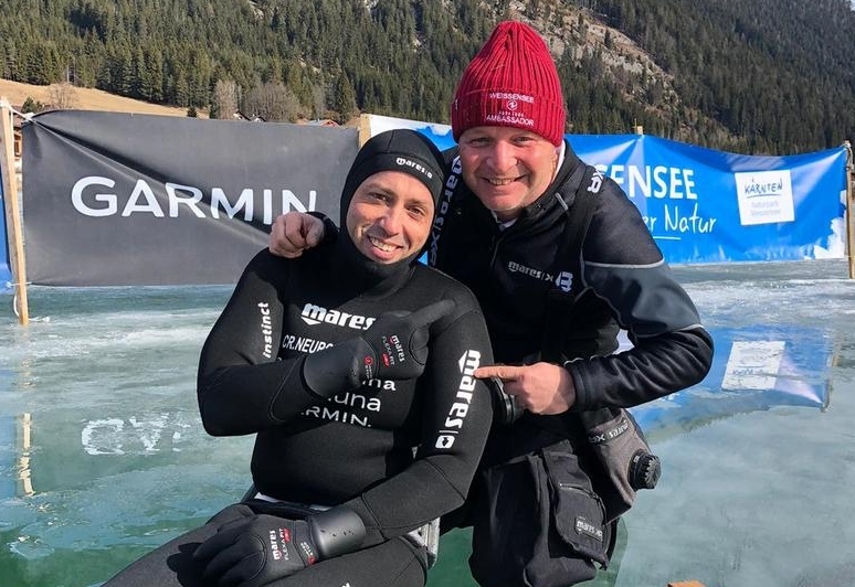 Weltrekordversuch unter Eis