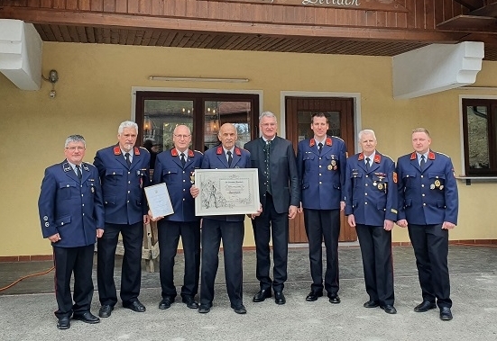 Zusammen 120 Jahre bei der Feuerwehr