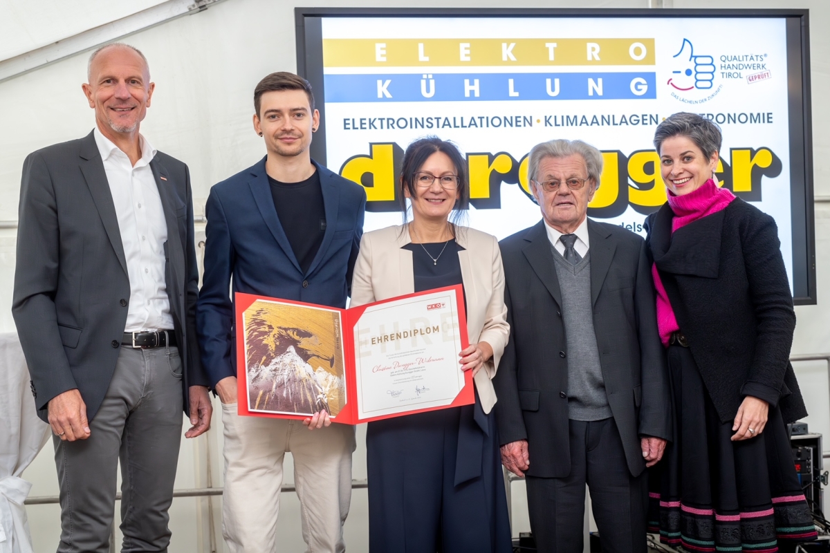 50 Jahre Elektro Duregger - Ehrungen zum Jubil&auml;um