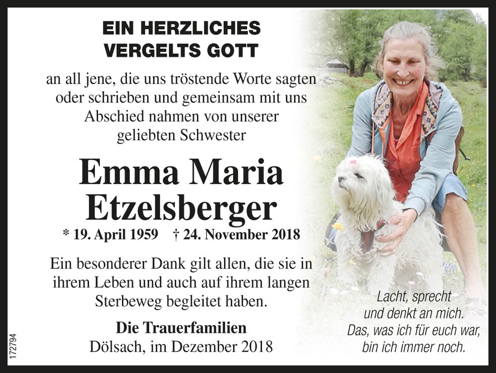 Emma Maria Etzelsberger