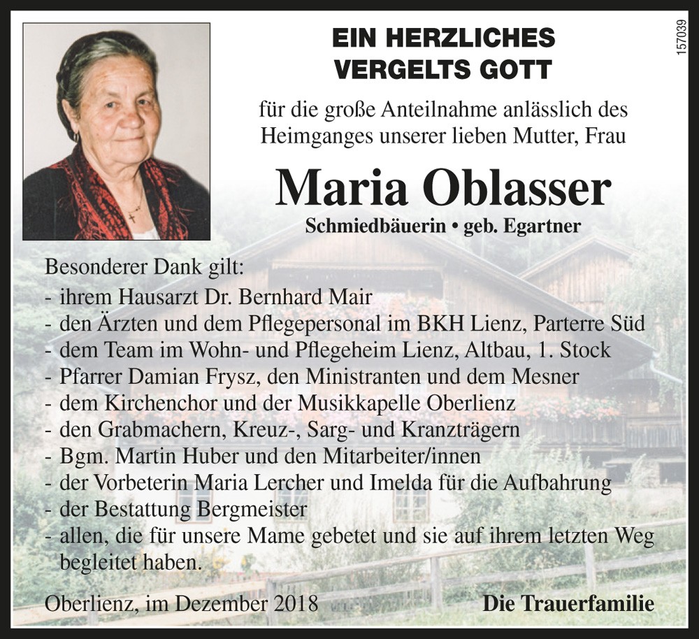 Maria Oblasser
