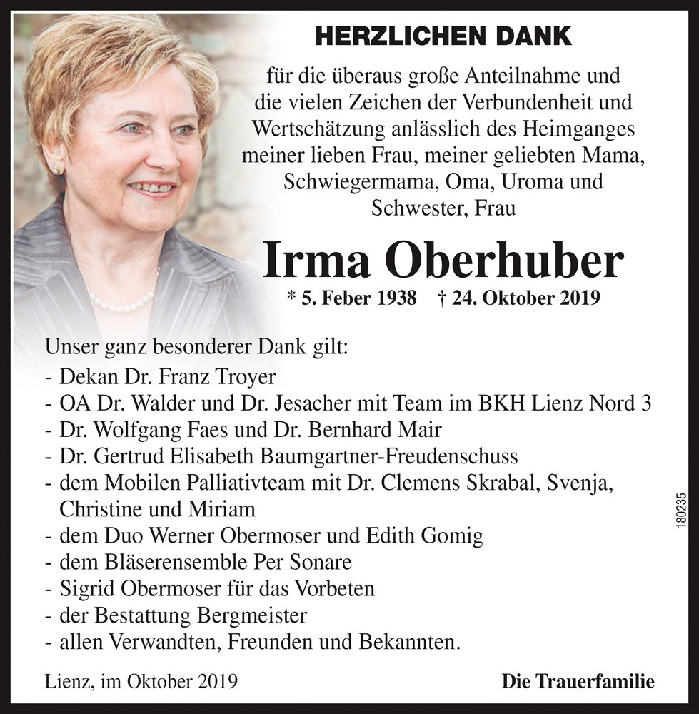 Irma Oberhuber