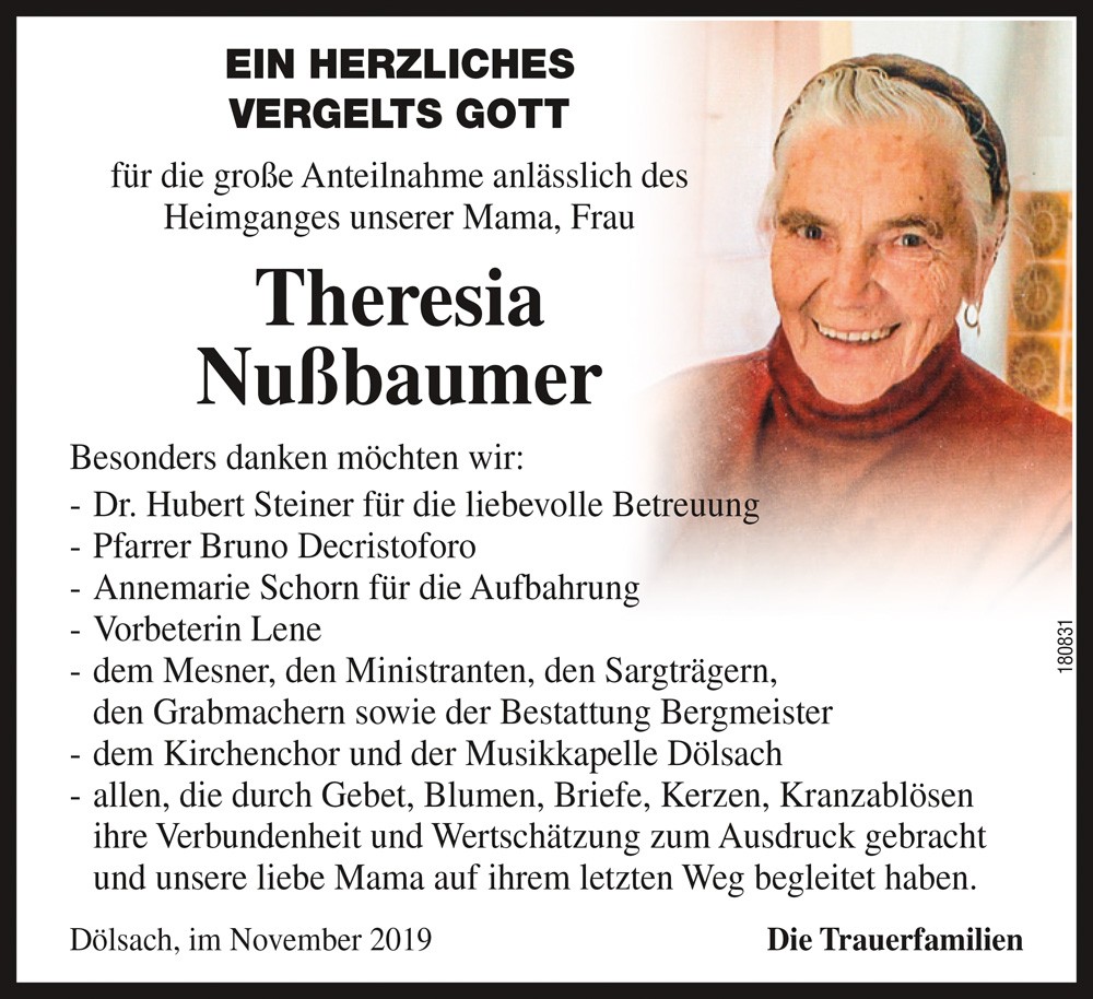 Theresia Nu&szlig;baumer