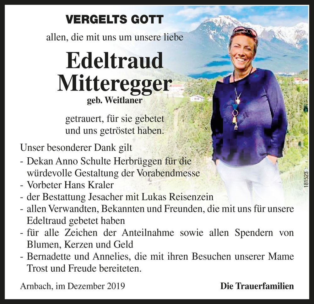 Edeltraud Mitteregger