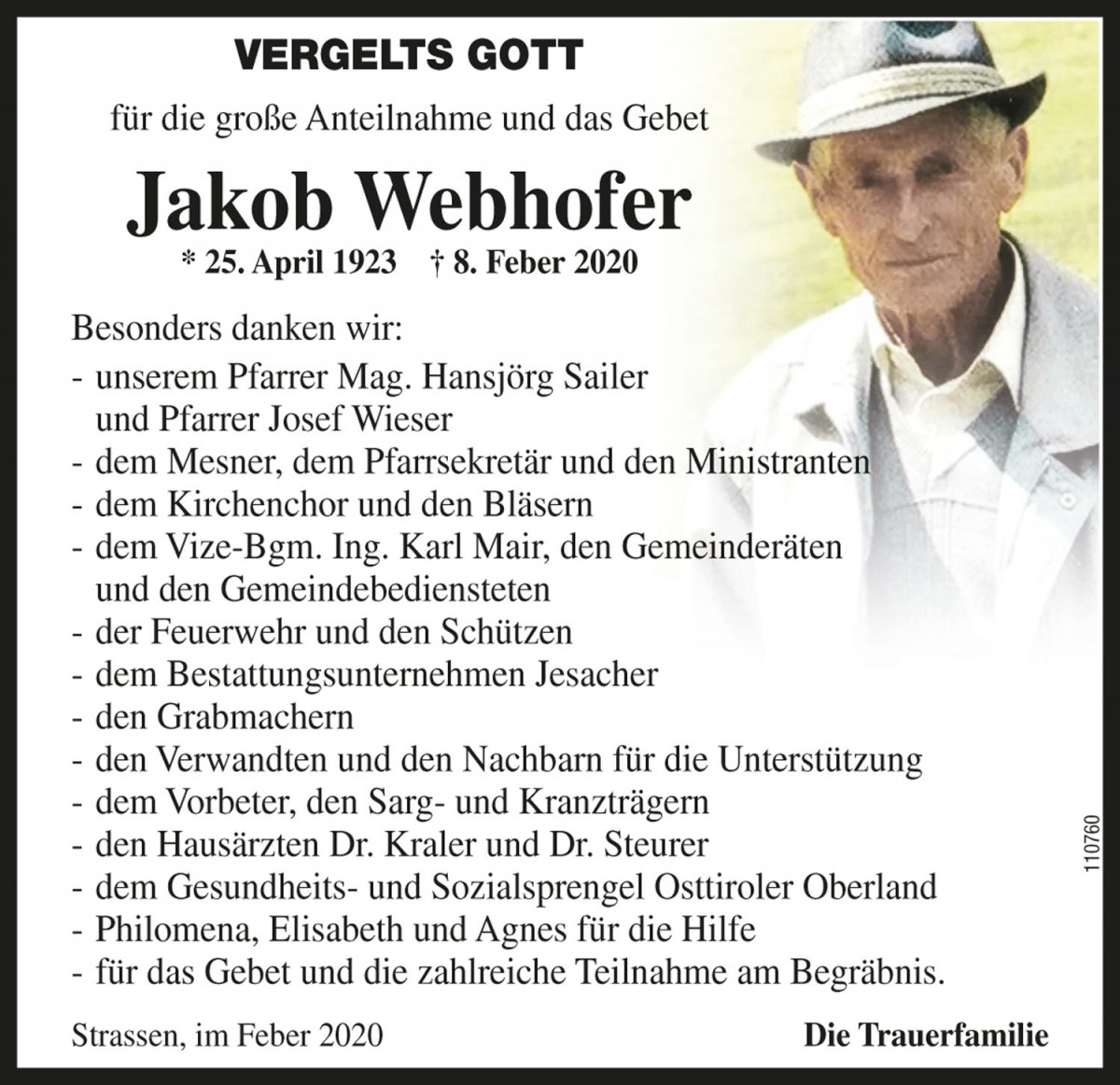 Jakob Webhofer, vlg. Marer