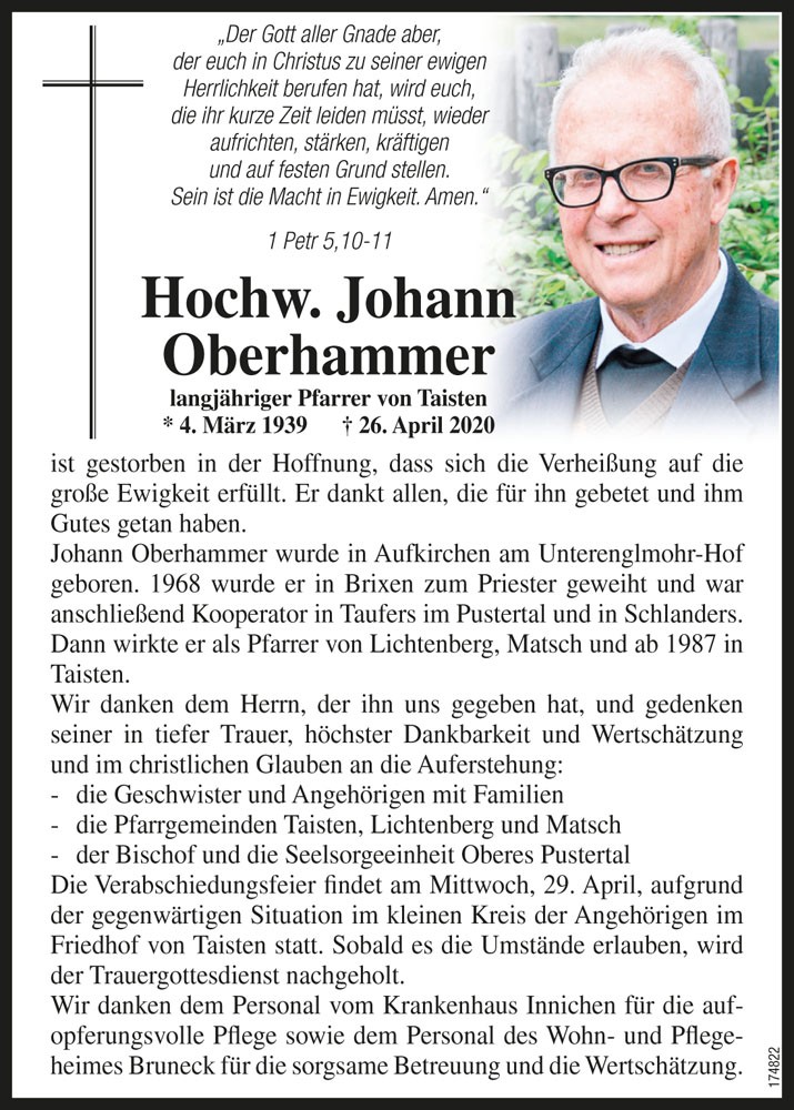 Hochw. Johann Oberhammer