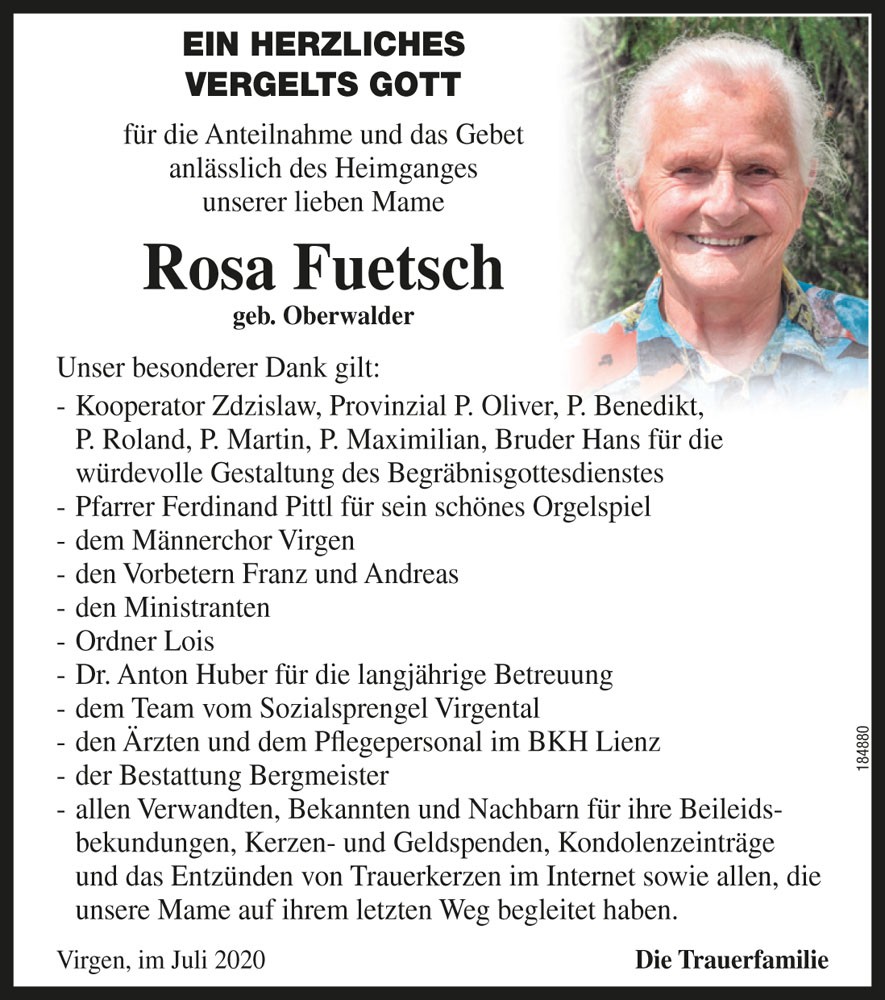 Rosa Fuetsch, vlg. Rollpauler
