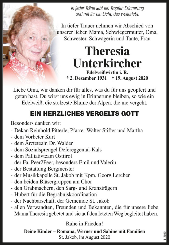 Theresia Unterkircher