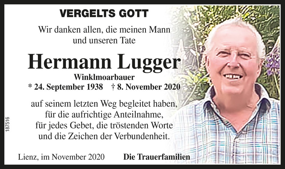Hermann Lugger vlg. Winklmoar