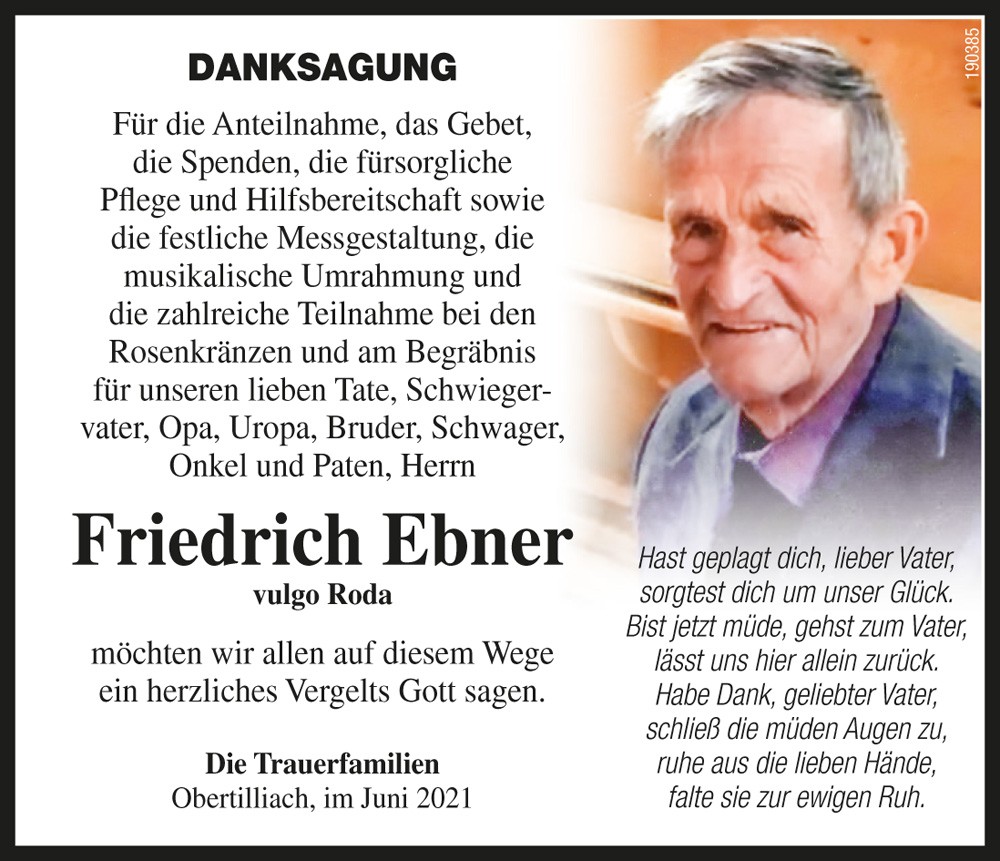 Friedrich Ebner, vlg. Roda