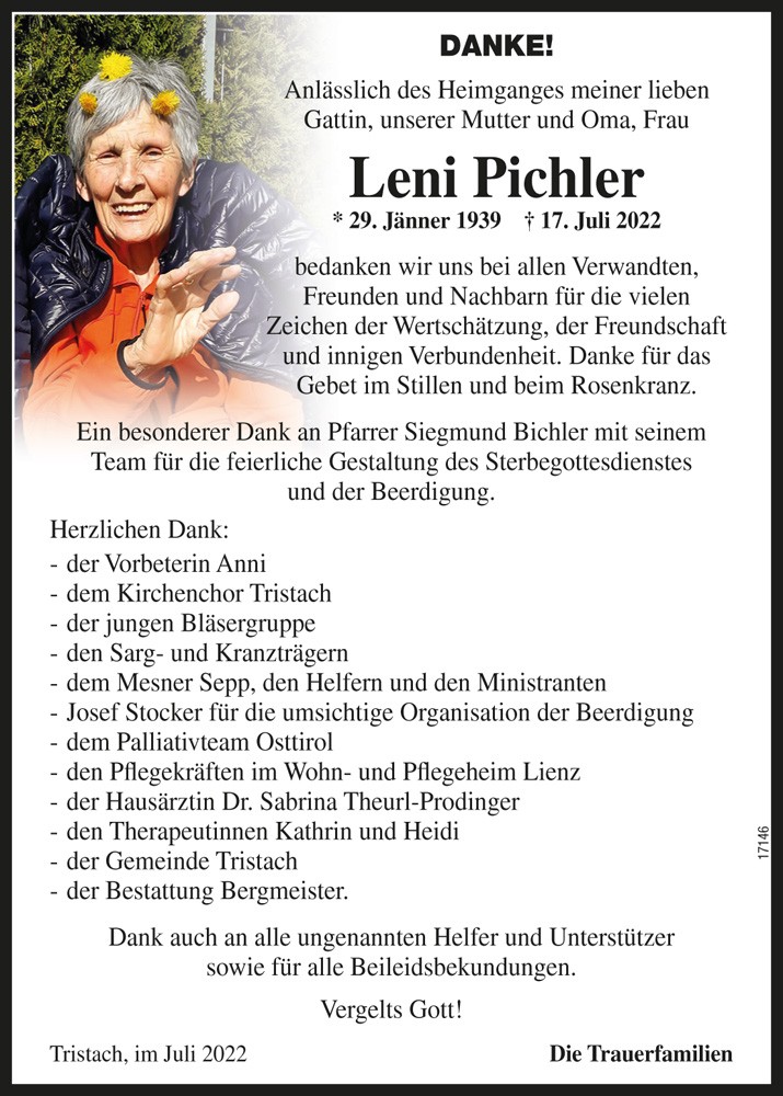Helene Pichler, geb. Oberhammer