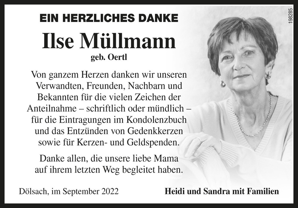 Ilse M&uuml;llmann, geb. Oertl