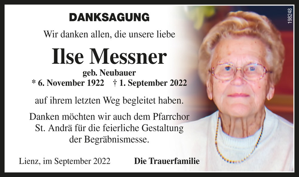 Ilse Messner, geb. Neubauer