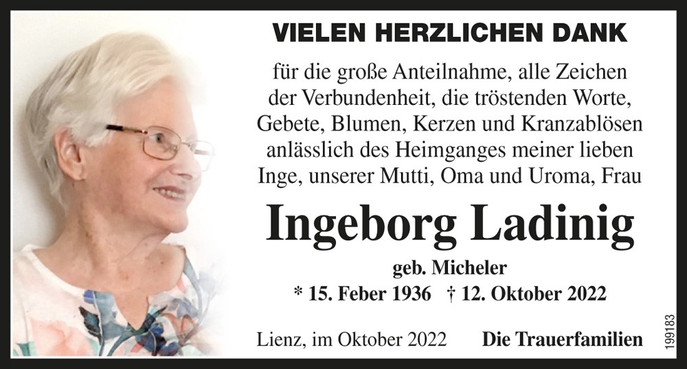 Ingeborg Ladinig, geb. Micheler