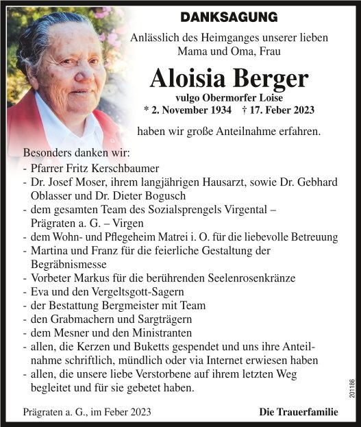 Aloisia Berger