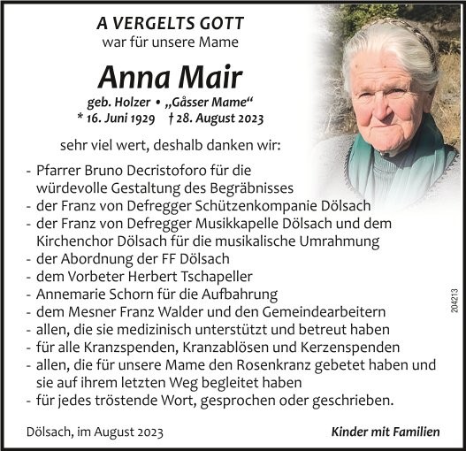 Anna Mair