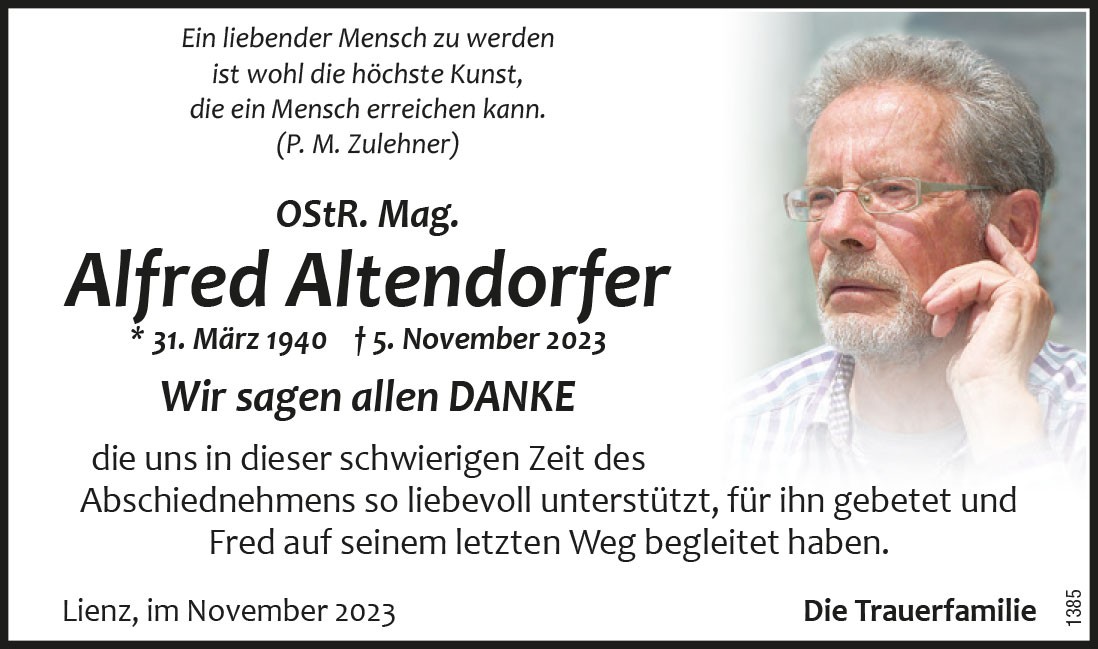 OStR Mag. Alfred Altendorfer