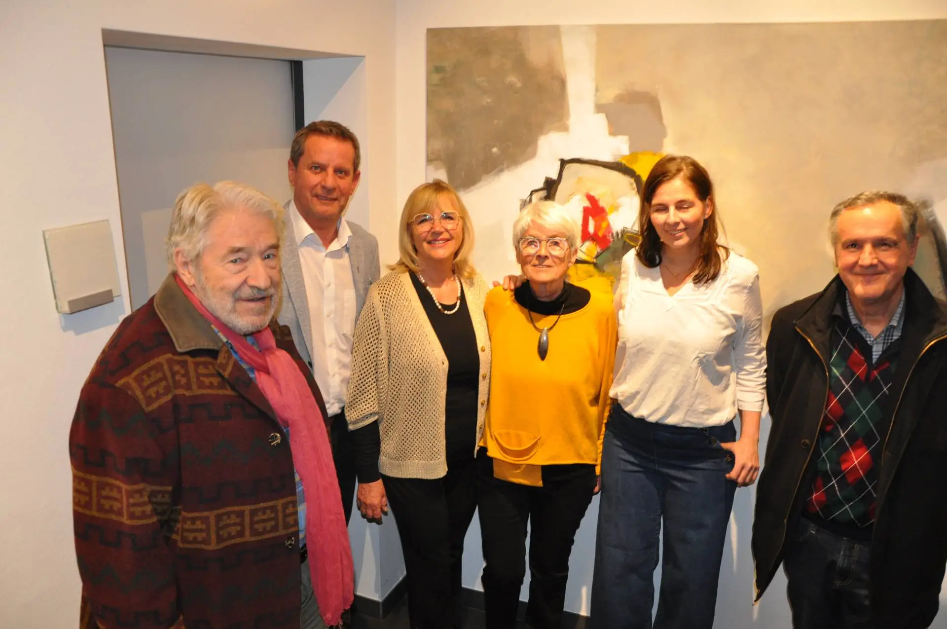 V. l.: Gerhart Weihs, Bgm. Thomas Schäfauer, Heide Pucher, Margret Joch, Melanie Joch, Manfred Göllner. Foto: Dorli Vany