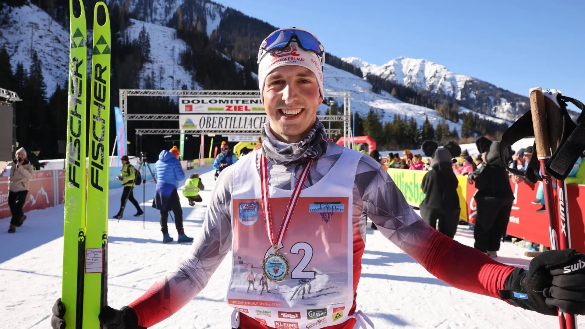 Vierter und bester Österreicher über 42 km Skating: Andreas Fuetsch. Foto: Expa Pictures