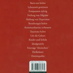 Buch-Rückseite - Hausapotheke für die Seele