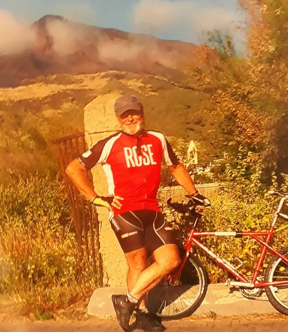 Schon vor 11 Jahren radelte der Seebodener bis hin zum Vulkan Stromboli kurz vor Sizilien.