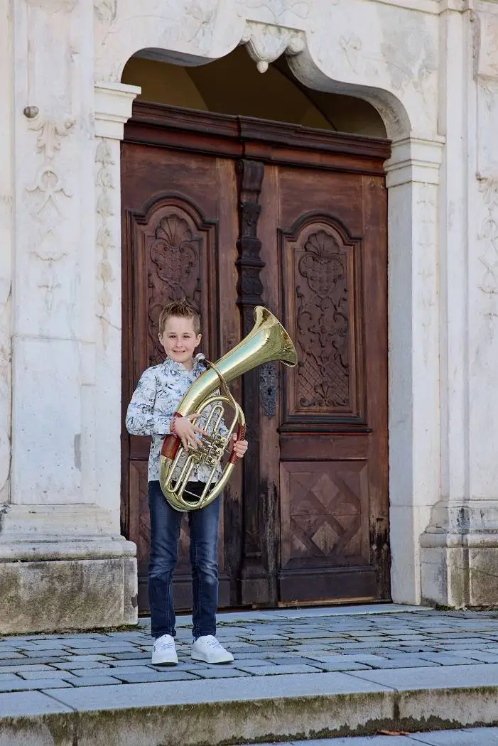 Noah Schabus erspielte sich einen 1. Preis mit Auszeichnung. Foto: Musikschule Hermagor