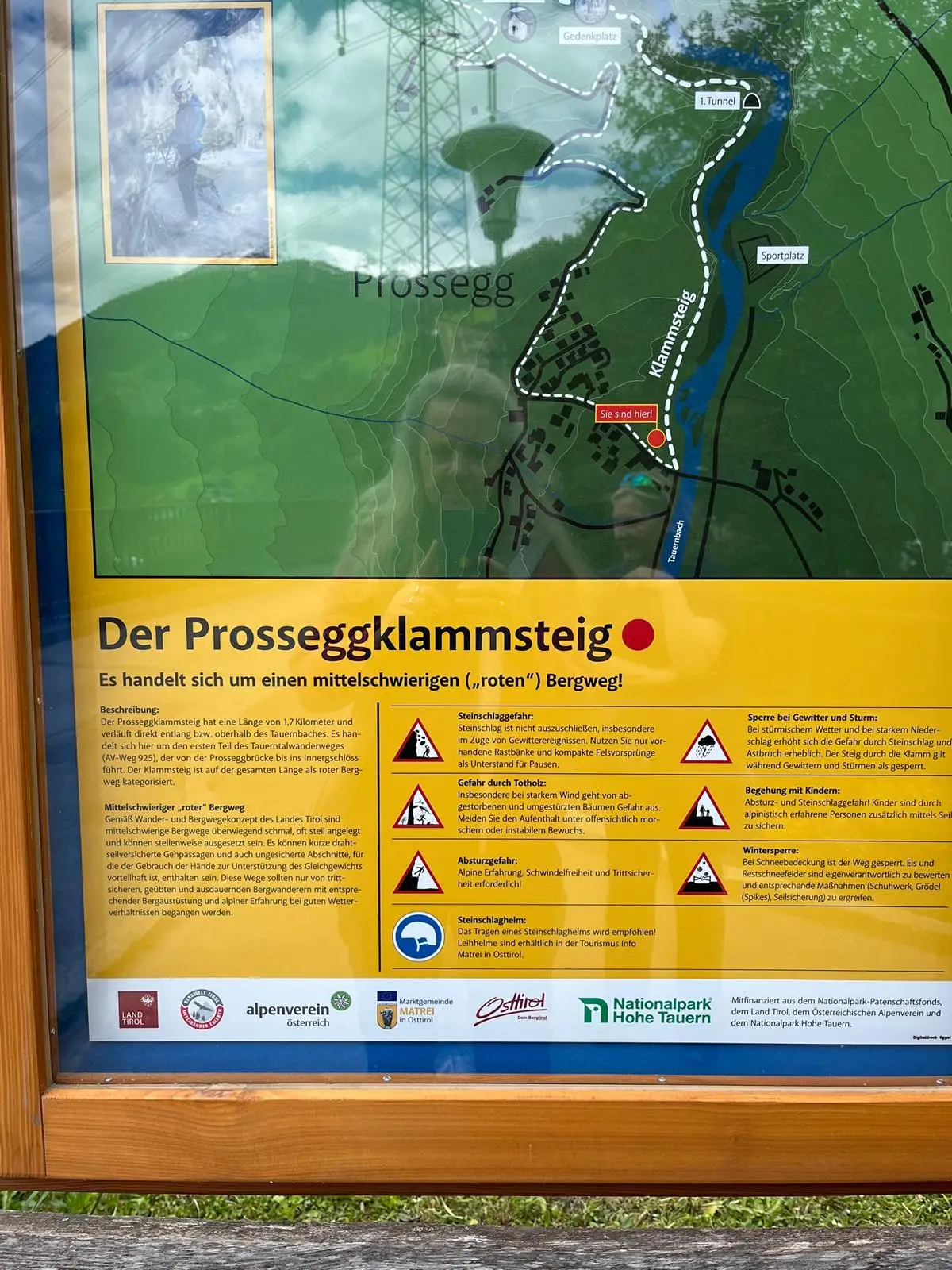 Der Steig ist als "roter Bergweg" klassifiziert. Foto: Brugger