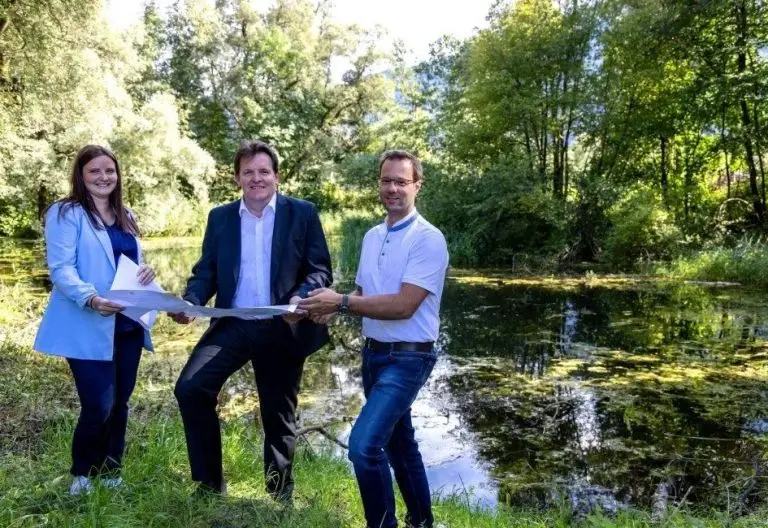 Der Nörsacher Teich in Nikolsdorf ist fertig revitalisiert 