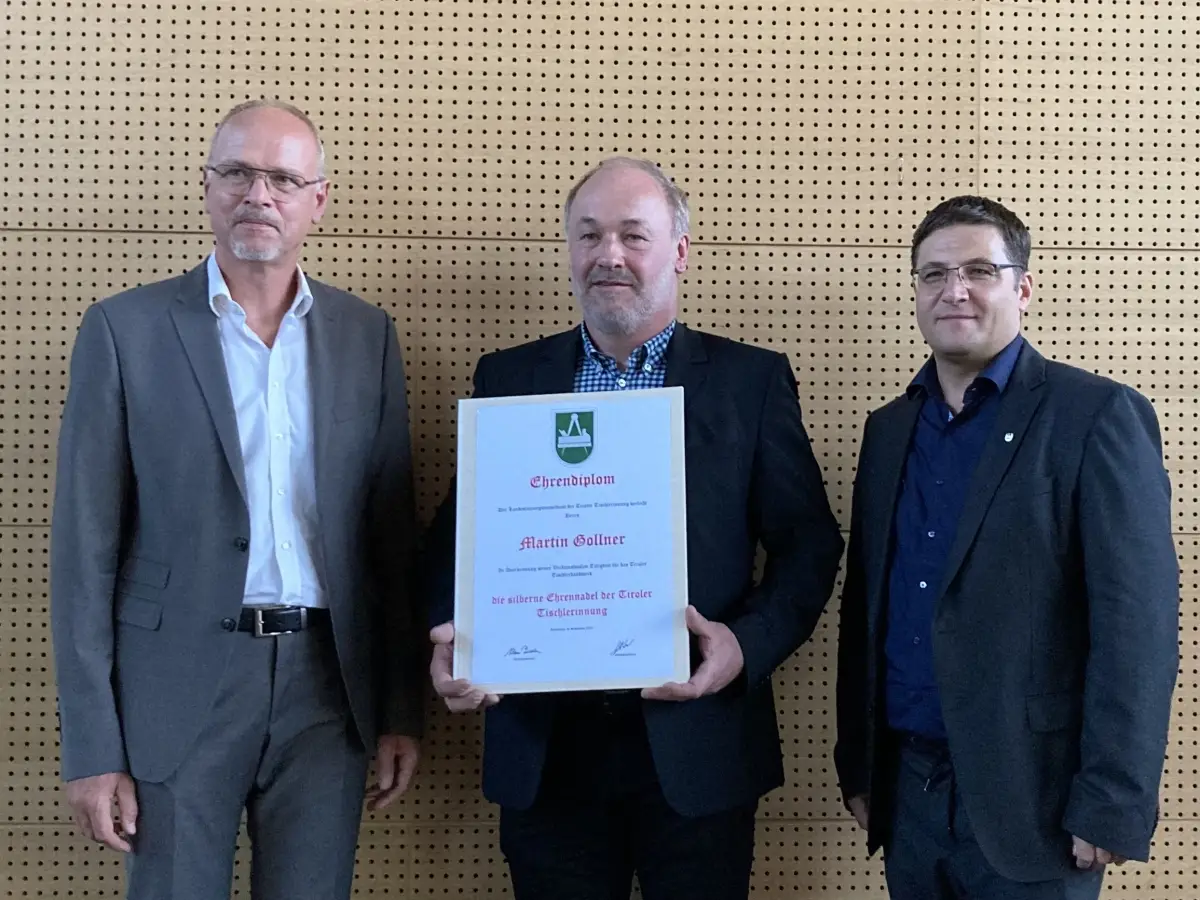 Auszeichnung für Osttiroler Tischlermeister Martin Gollner